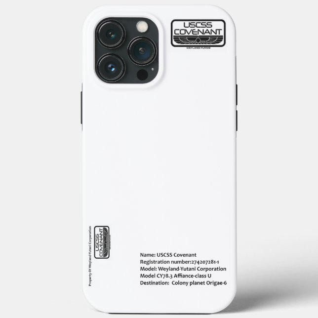 USCSS Covenant Case-Mate iPhone Case (Back)