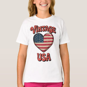 usd vintage heart womens tshirts