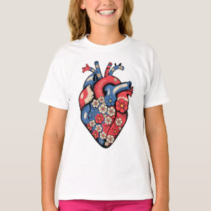 usd vintage heart womens tshirts