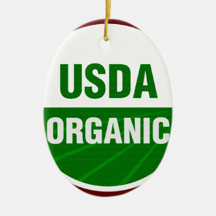 USDA Organic certificate Ceramic Tree Decoration
