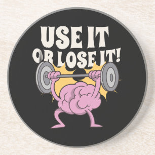 Use and train your brain coaster