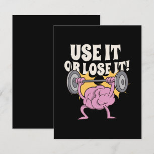 Use and train your brain enclosure card
