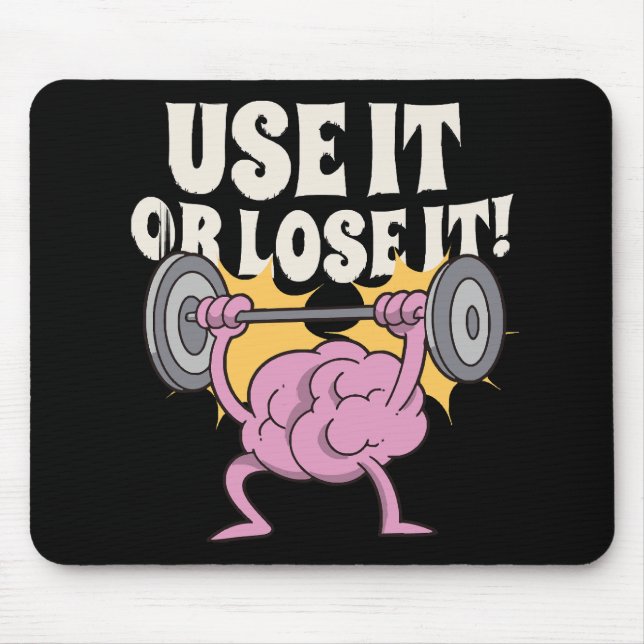 Use and train your brain mouse mat (Front)
