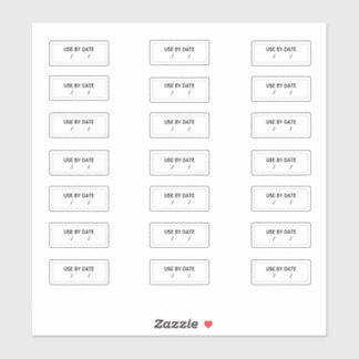 Use By Date Stickers I Best Before I Expiry Date