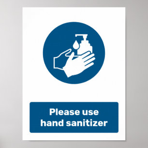 Use Hand Sanitizer Poster