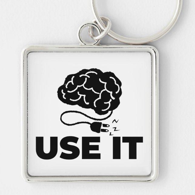 Use It - Brain Design Key Ring (Front)