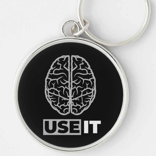 Use It - Brain Design Key Ring (Front)