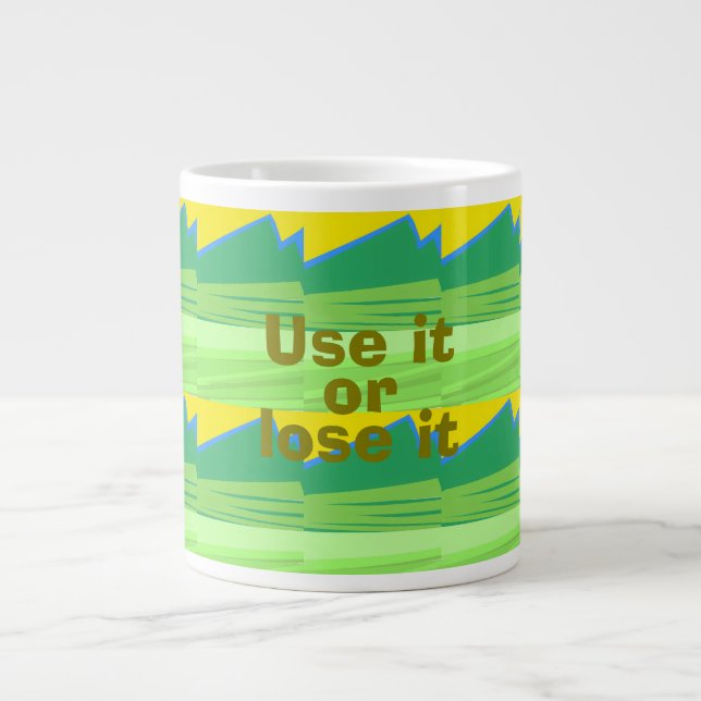 Use it or Lose it Christmas Gift Large Coffee Mug (Front)