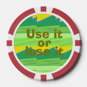 Use it or Lose it Christmas Gift Poker Chips