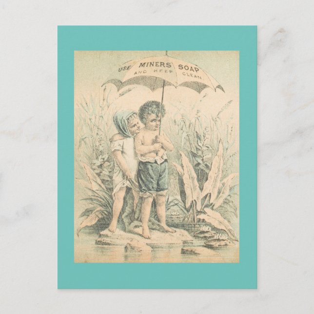 Use Miners Soap Postcard (Front)