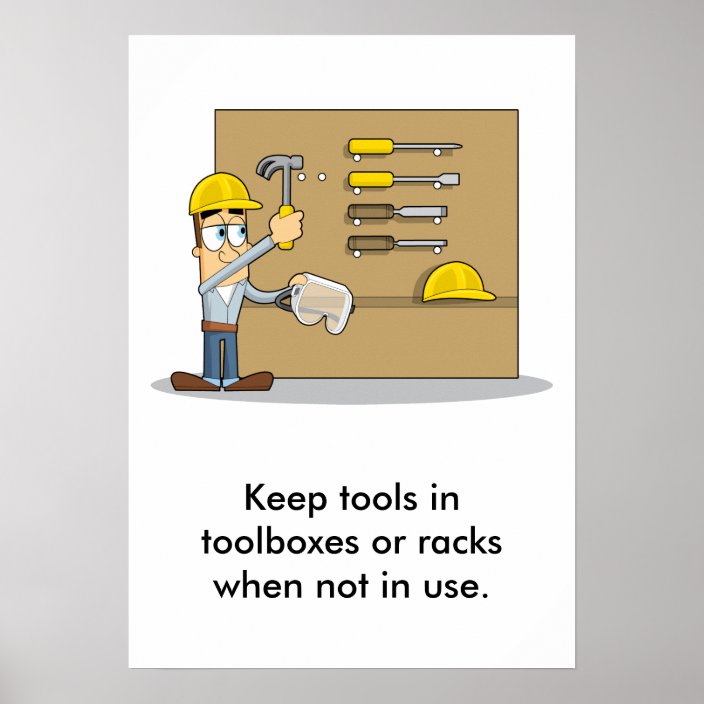 Use of Hand Tools 002 Poster Zazzle.co.uk