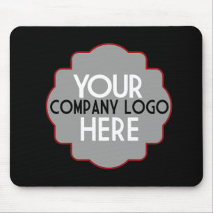 Use Own Business Logo Custom Company Event Blue Mouse Mat