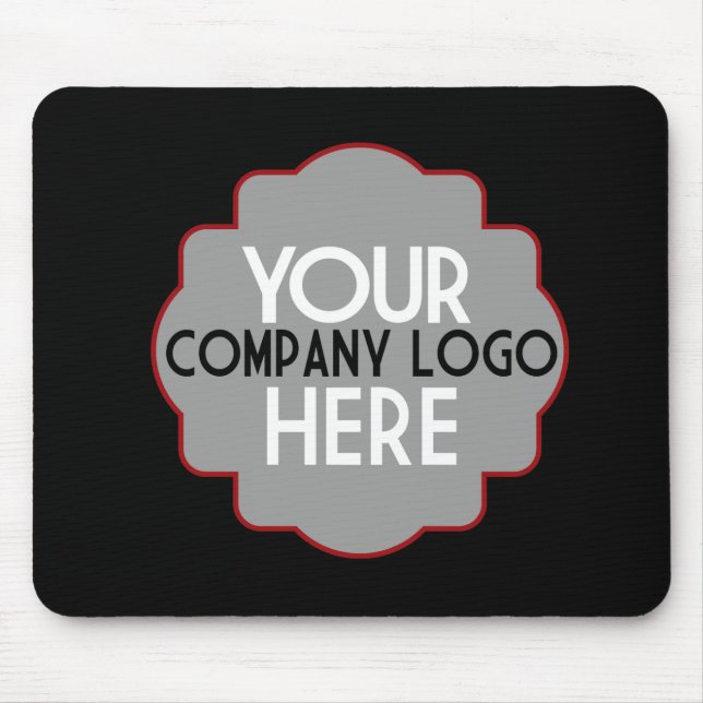 Use Own Business Logo Custom Company Event Blue Mouse Mat (Front)