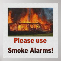 USE SMOKE ALARMS SAFETY POSTER
