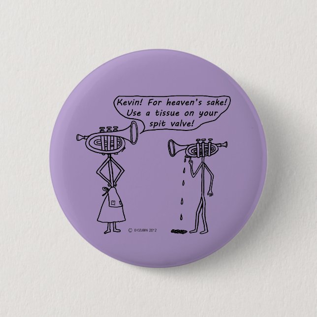 Use Spit Valve 6 Cm Round Badge (Front)