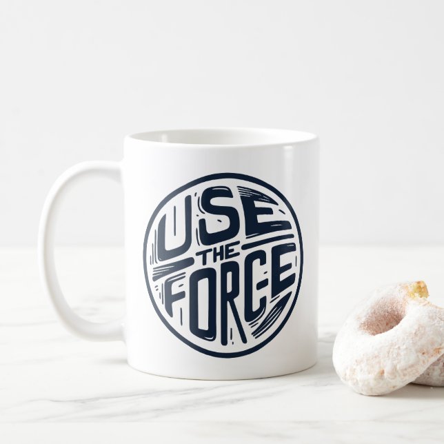 Use the force 2 coffee mug (With Donut)