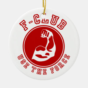 Use the force ceramic tree decoration