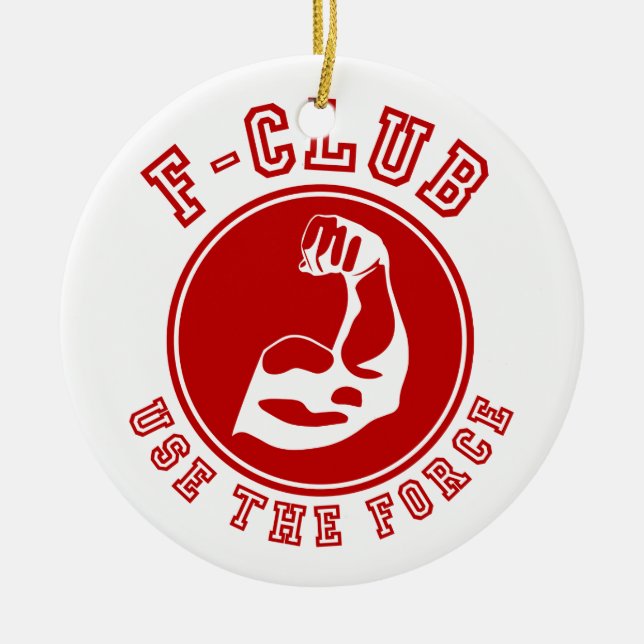 Use the force ceramic tree decoration (Front)