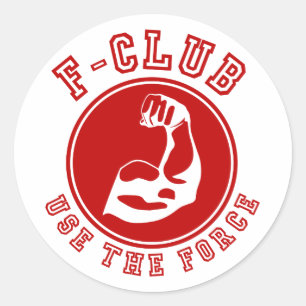 Use the force classic round sticker