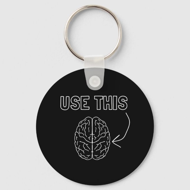 Use This Brain Key Ring (Front)