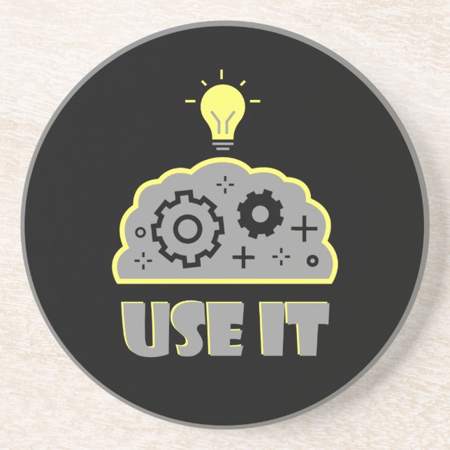 Use your brain coaster (Front)