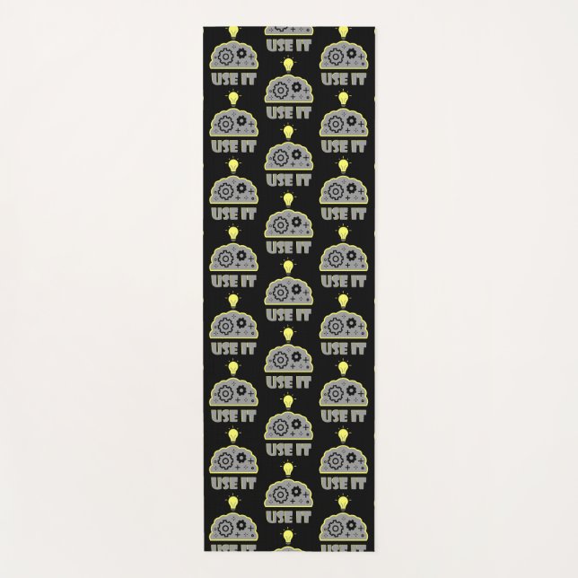 Use your brain  yoga mat (Front)