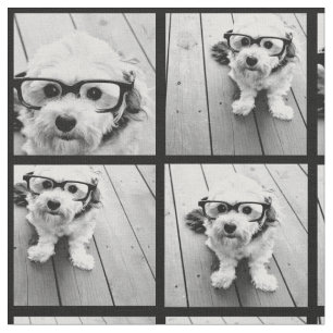 Use Your Favourite 9 photos - Black Fabric