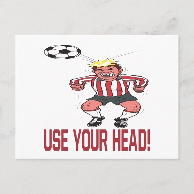 Use Your Head Postcard (Front)