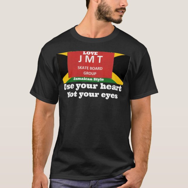 USE YOUR HEART NOT YOUR EYES Basic Dark T-Shirt (Front)