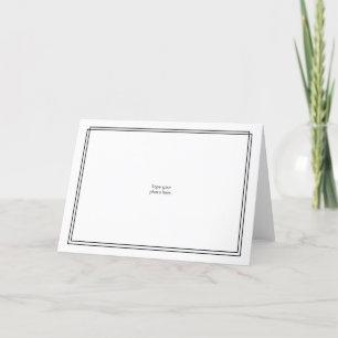 Use Your Own Photo--Double Black Border Card
