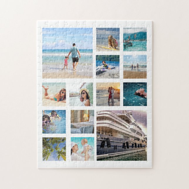 Use Your Own Photographs Photo Collage Jigsaw Puzz Jigsaw Puzzle (Vertical)