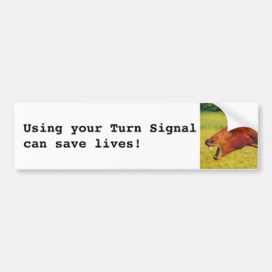 Use your Turn Signal Horse Bumper Sticker