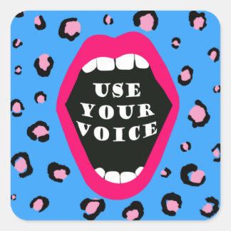 Use Your Voice Square Sticker