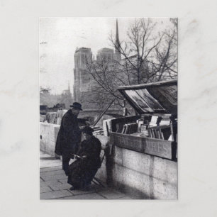 Used Book Sellers, Notre Dame Paris Postcard