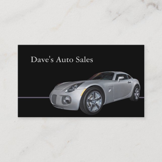 Used Car Dealer Business Card (Front)