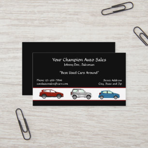 Used Car Dealer Business Card