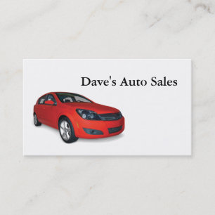 Used Car Dealer Business Card