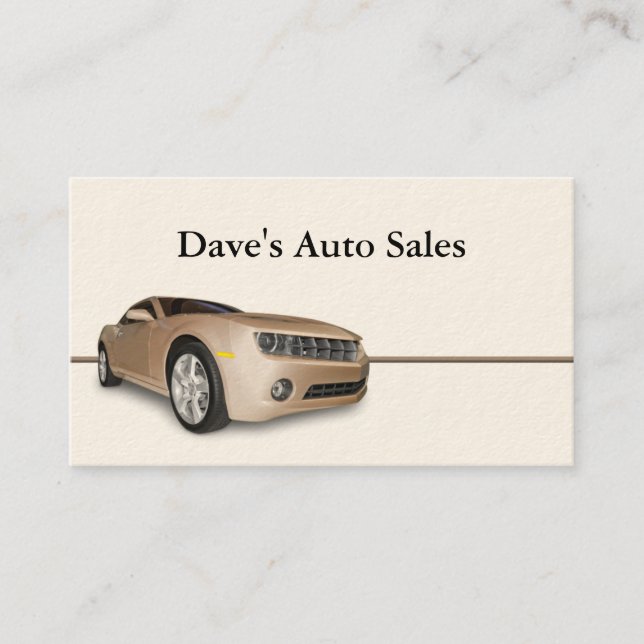 Used Car Dealer Business Card (Front)