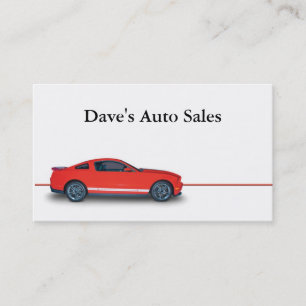 Used Car Dealer Business Card