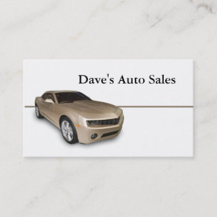 Used Car Dealer Business Card