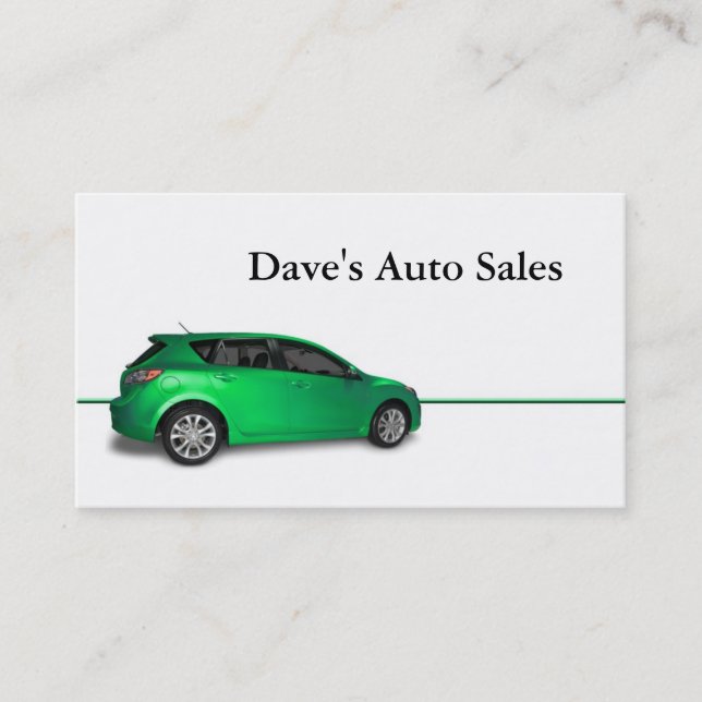Used Car Dealer Business Card (Front)
