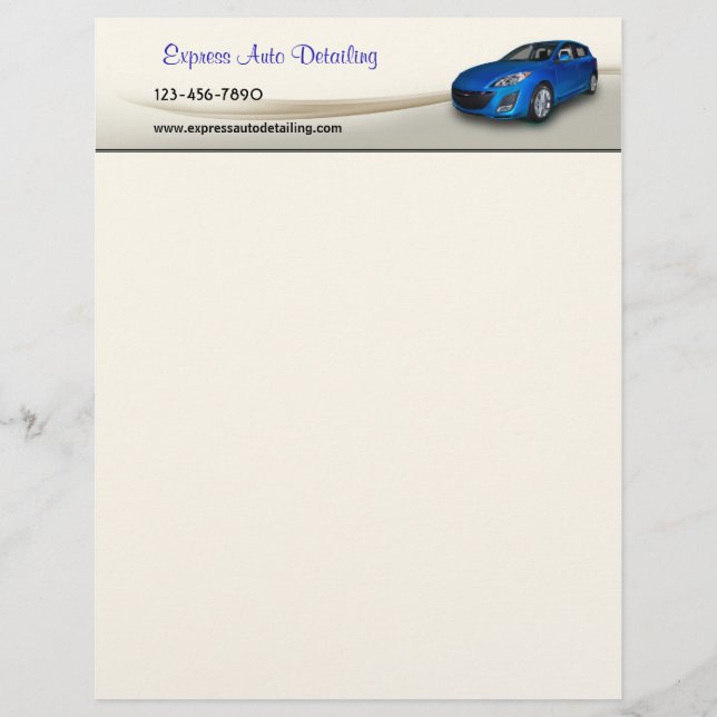Used Car Dealer Customised Letterhead (Front)
