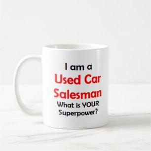 used car salesman coffee mug