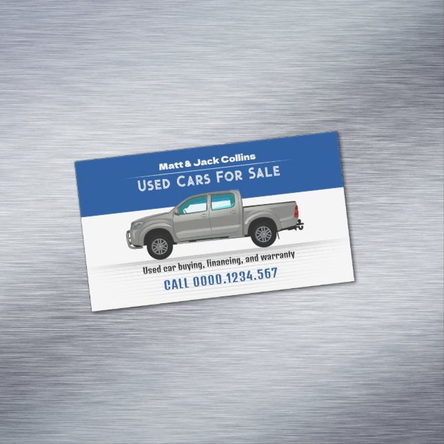 Used Cars For Sales | Parts Services Magnetic Business Card (In Situ)