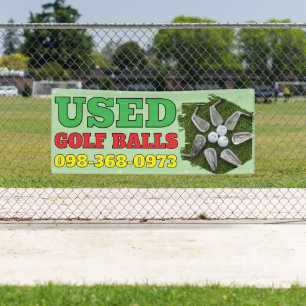 Used Golf Balls Custom Banner