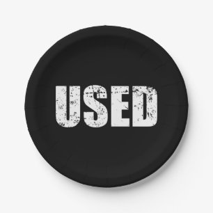 USED PAPER PLATE