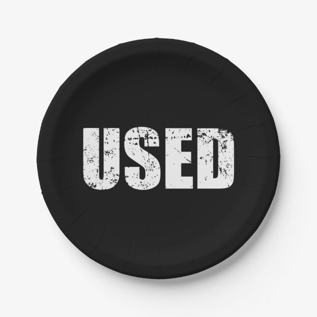 USED PAPER PLATE (Front)