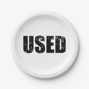 USED PAPER PLATE