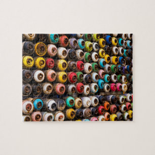 Used Spray Paint Cans Jigsaw Puzzle