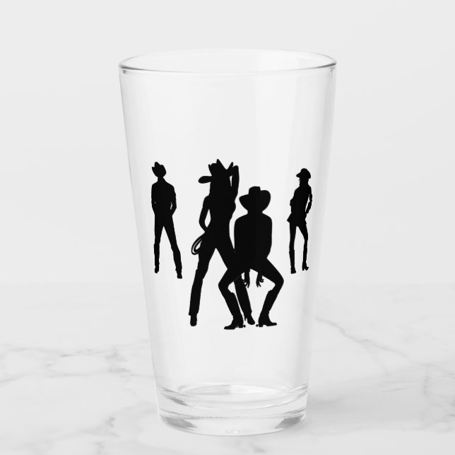 Used to Be a Line Dance Glass (Front)